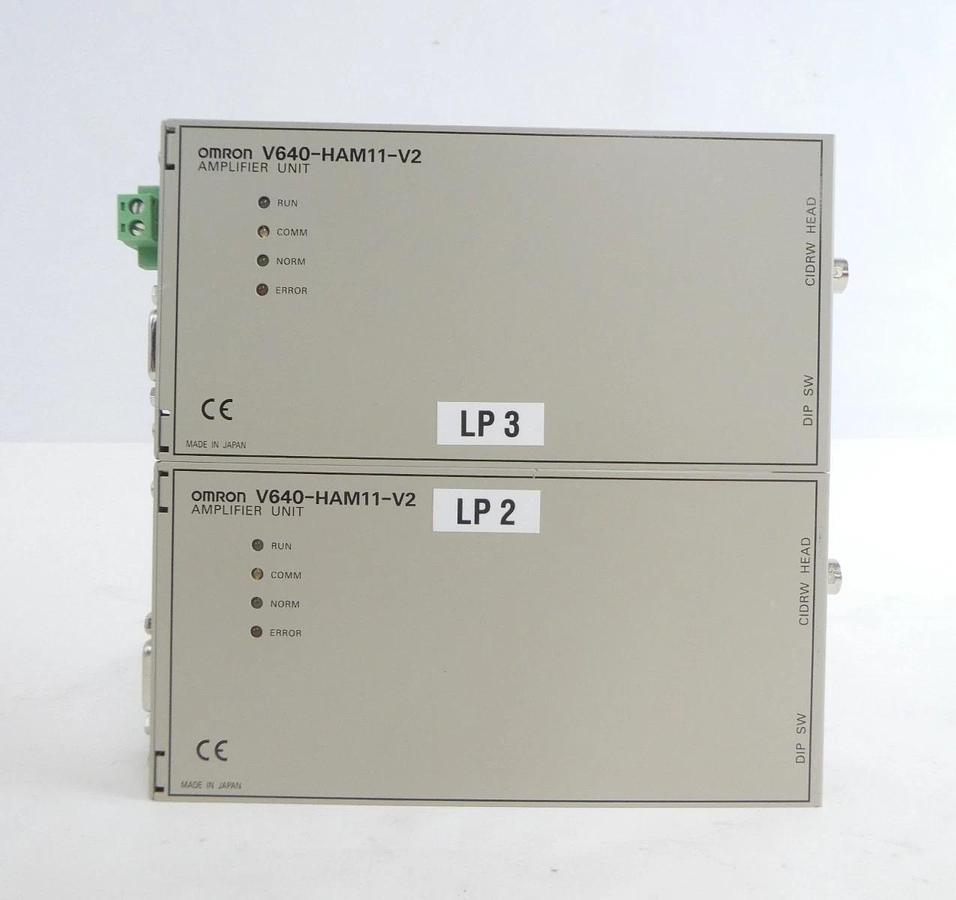 Used Omron V640-HAM11-V2 Amplifier Unit Assembly V640 Series Lot of 5 Working