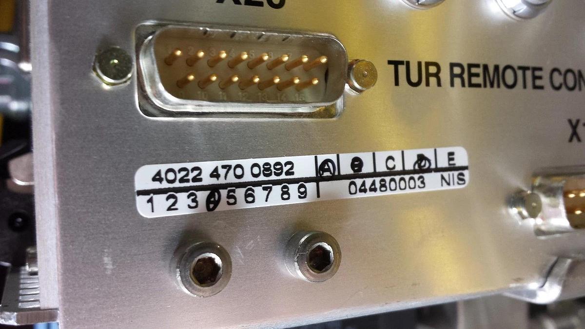 Used ASML 4922.470.0892 TUR Remote Control Box ASML Reticle Handler Used Working
