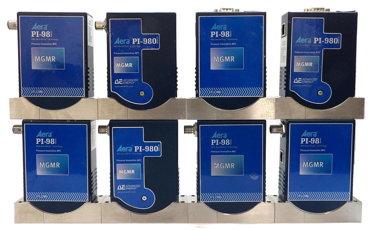 Used Aera PI-98 PI-980 Mass Flow Controller MFC Reseller Lot of 8 Working Surplus