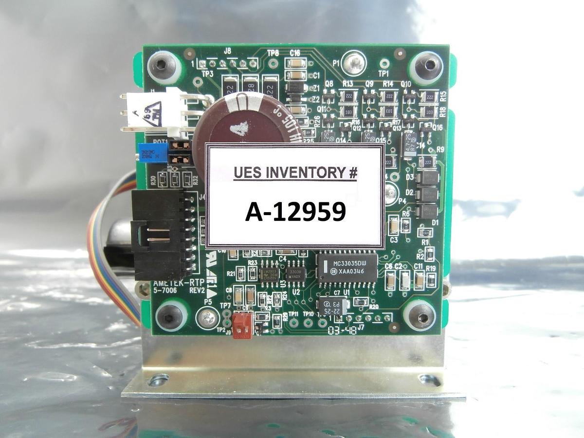 Used Ametek 5-7004 AMETEK-RTP Fan with Control PCB Assembly 5-7006 Used Working