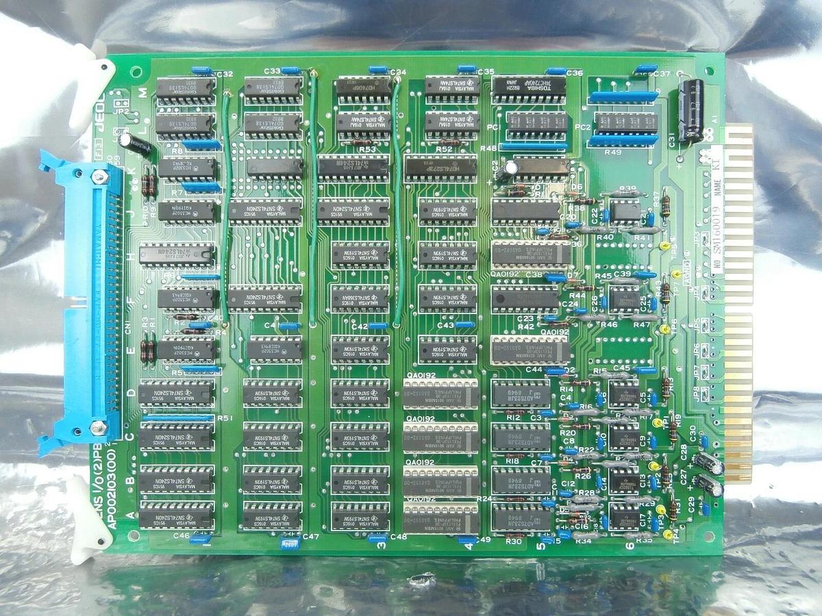 Used JEOL AP002103(00) Processor Board PCB Card LENS I/O(2)PB KI JSM-6400F Used