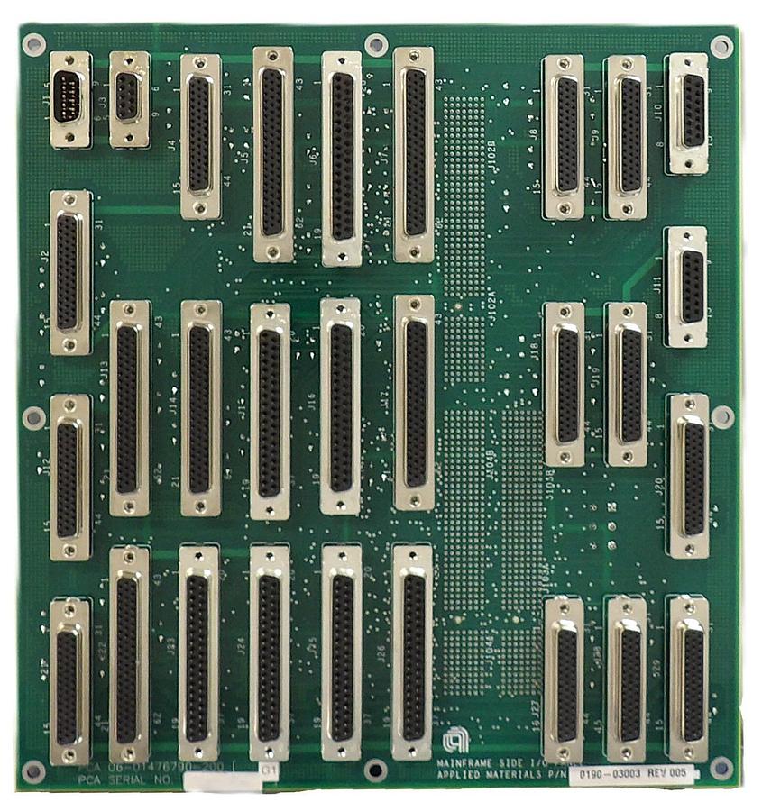 Used AMAT Applied Materials 0190-03003 Mainframe Side I/O Panel PCB Working Surplus