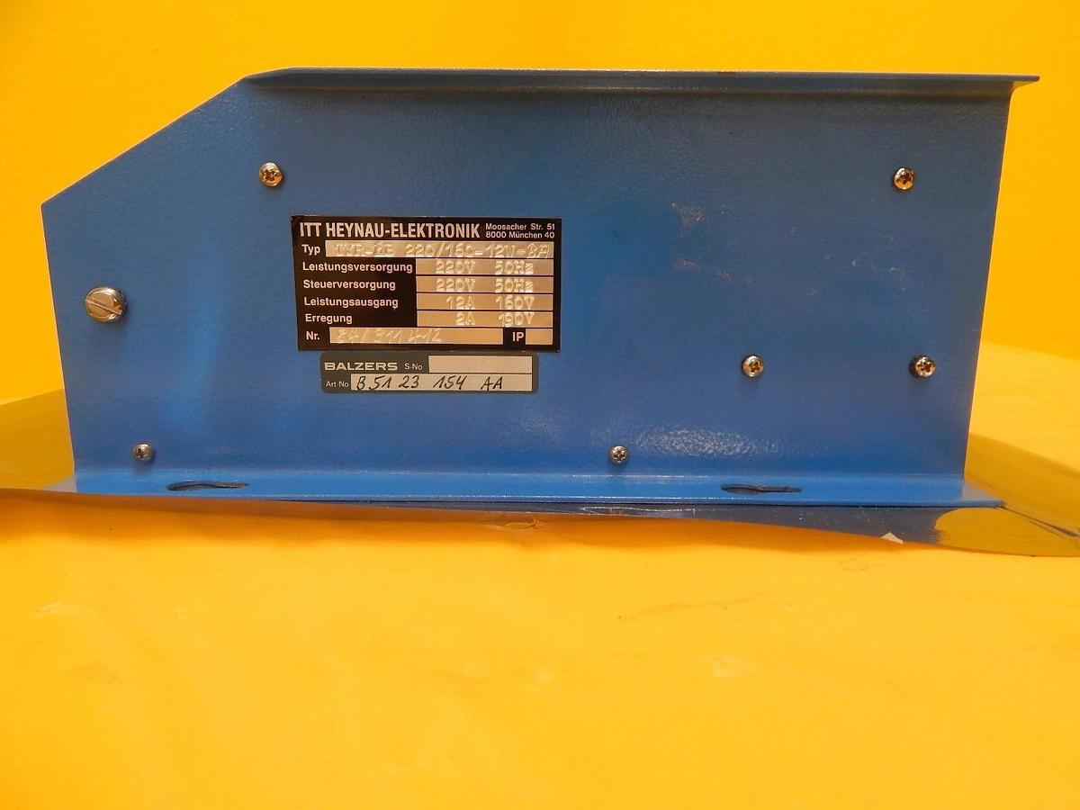 Used ITT Heynau Elektronik TYR-hB Speed Controller Balzers B5 123 154 AA Used Working
