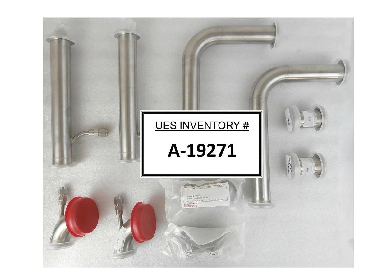 Used Edwards NW40 IQDP Vacuum Fittings Lot of 10 C10516420 B4194 B4195 B4196-B A5209