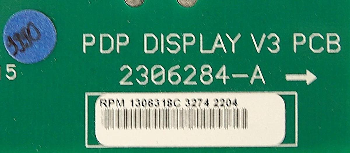 Used AE Advanced Energy 2306284-A PDP Display V3 PCB PDX 2500 Working Surplus