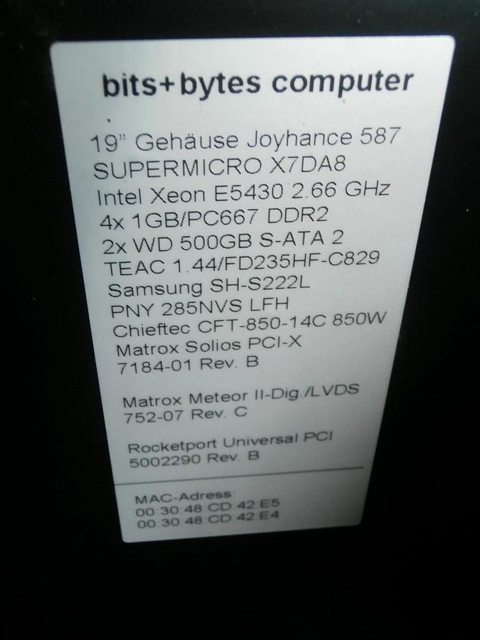 Used KLA-Tencor 11301400403000 System Controller Macro Computer PC Used Working