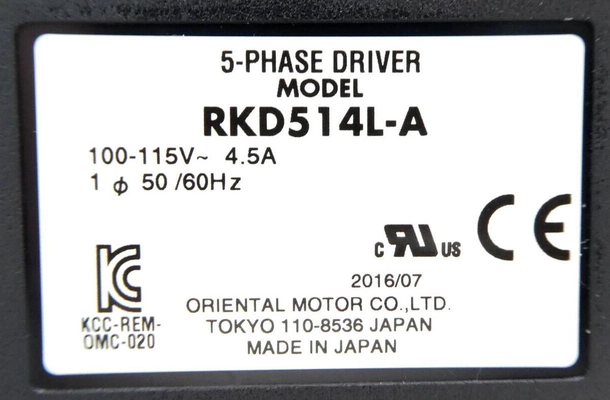 Oriental Motor RKD514L-A 5-Phase Motor Driver TEL 040-003422-1 New Surplus