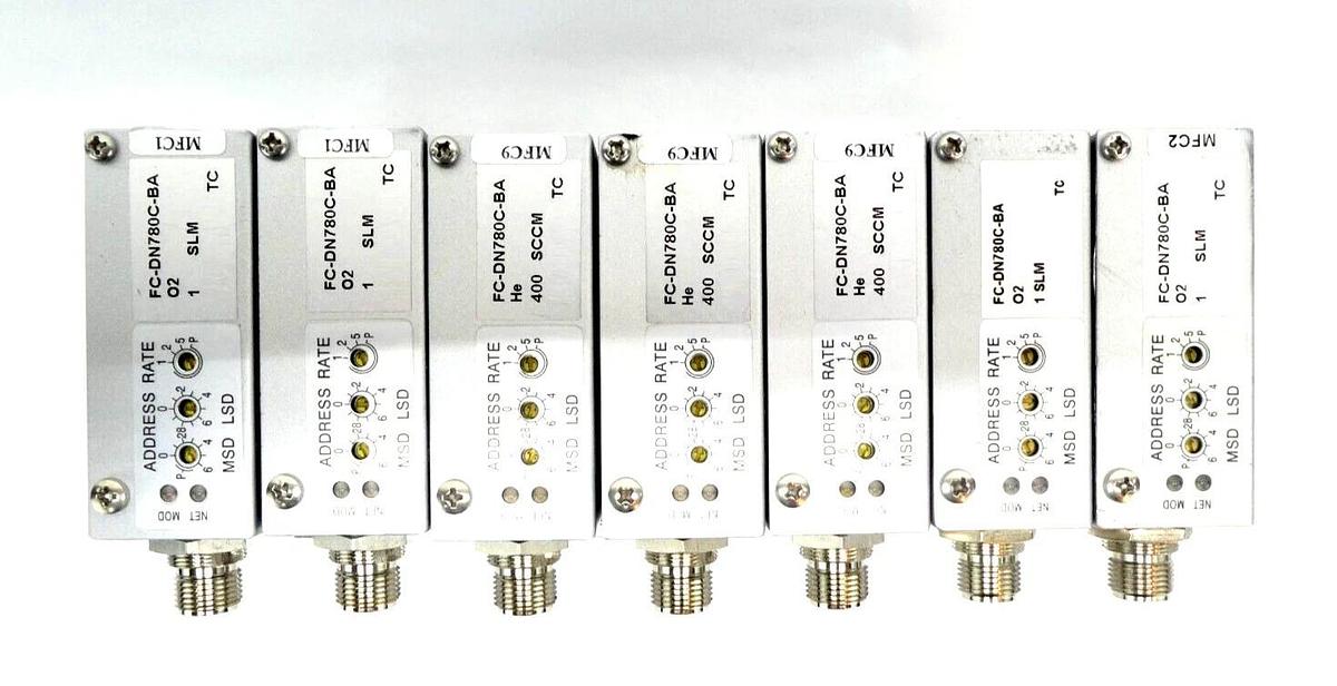 Used Aera FC-DN780C-BA Mass Flow Controller MFC Lot of 7 AMAT 0190-23475 3030-14001