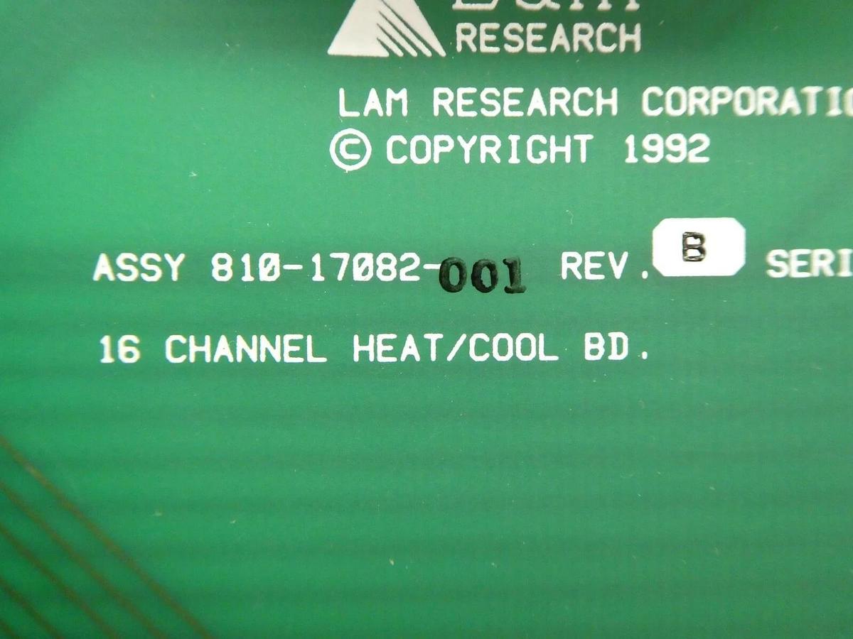 Used Lam Research 810-17082-001 16 Channel Heat/Cool Board PCB FPD Continuum Spare