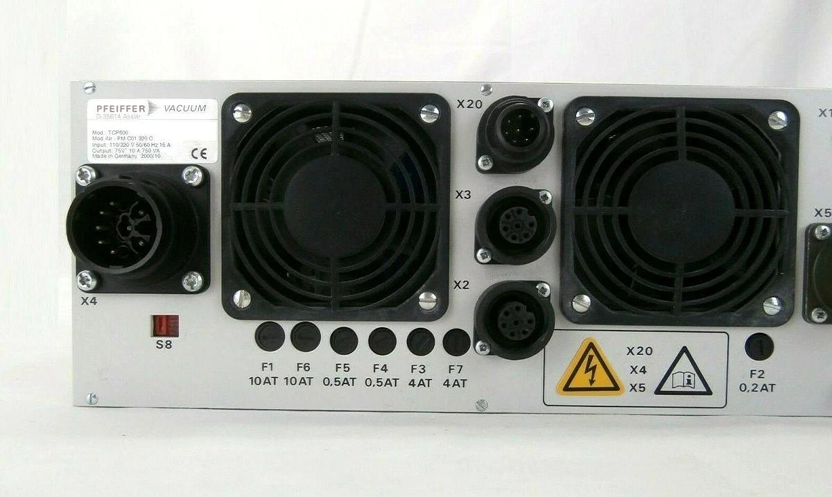 Used TCP600 Pfeiffer PM C01 320 C Turbomolecular Pump Controller Turbo Tested Working