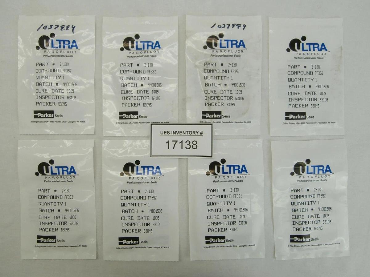 Parker Seals 2-130 O-Ring Ultra Parofluor Seal FF352 1037994 Lot of 6 New