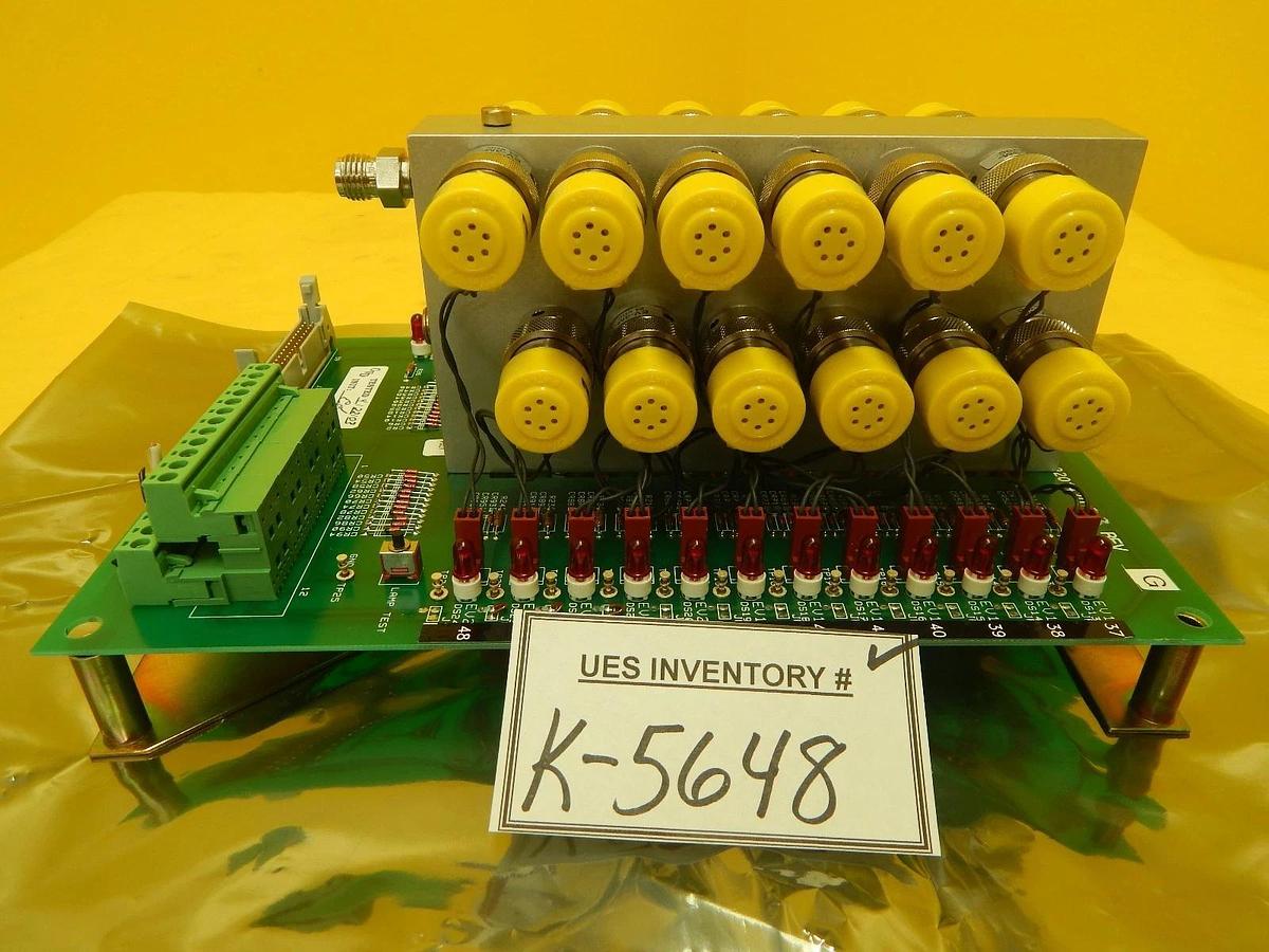 Used ASM 03-320142D03 EV Interface Pneumatic Block PCB Assembly ASM Epsilon 3000 Used