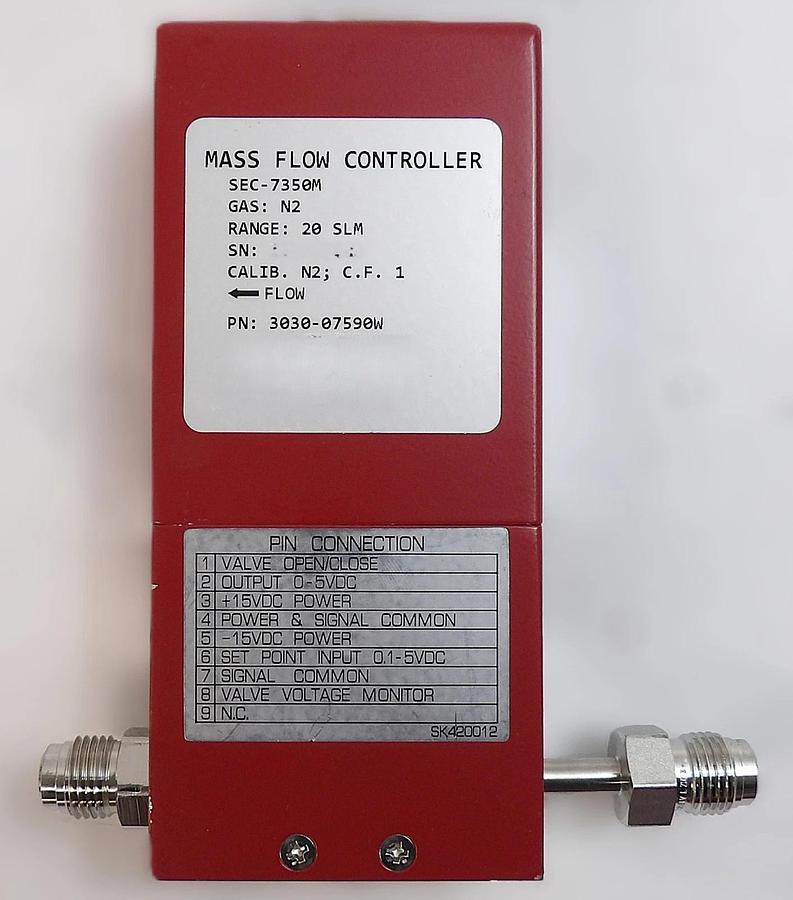 Used Horiba STEC SEC-7350M Mass Flow Controller MFC Lot of 3 Surplus