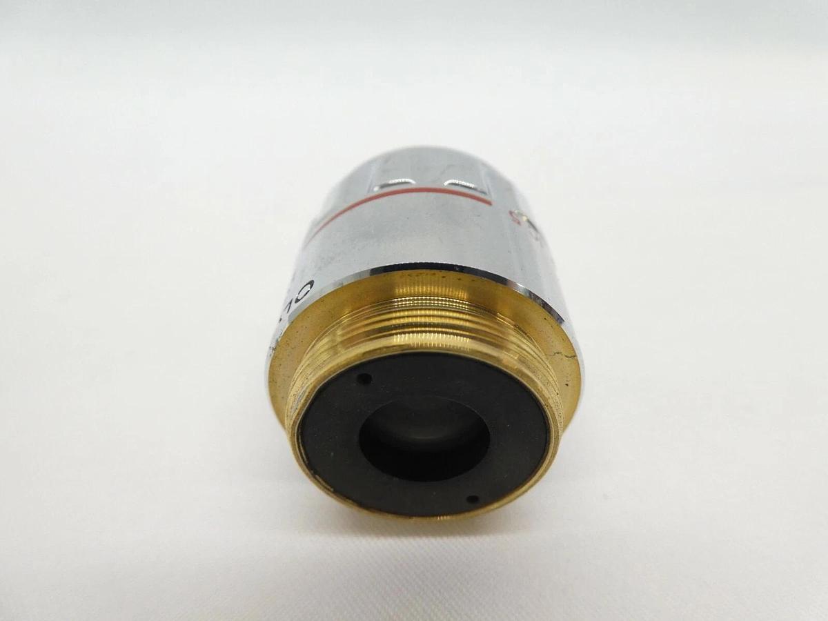 Used Olympus Microscopy MSPlan 5 Microscope Objective 0.13 ∞/- f=180 IC 5 Working