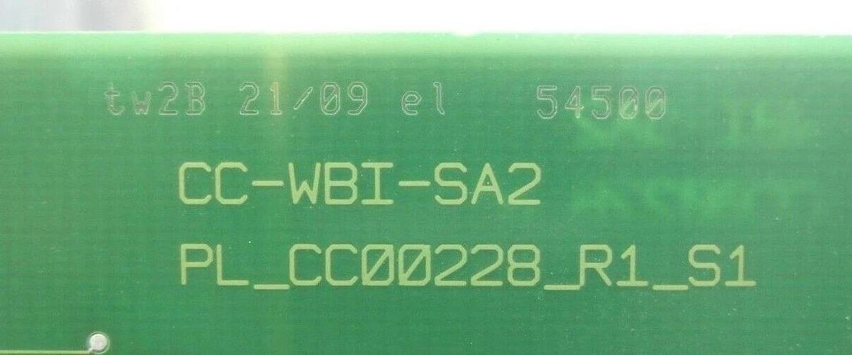 Used Chromasens CC-WBI-SA2 Interface PCB CC00228 KLA-Tencor WBI 300 Copper Cu Working
