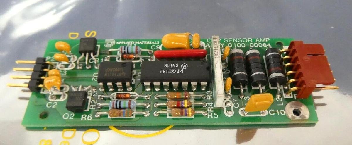 Used AMAT Applied Materials 0100-00084 Capacitive Sensor Amp PCB Board P5000 Working
