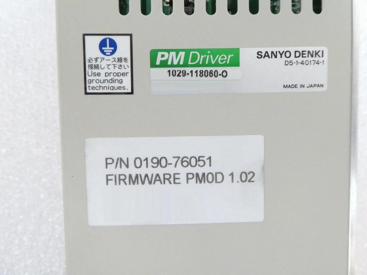 Used Sanyo Denki 1029-118060-0 PM Driver AMAT 0190-76051 Lot of 3 Working