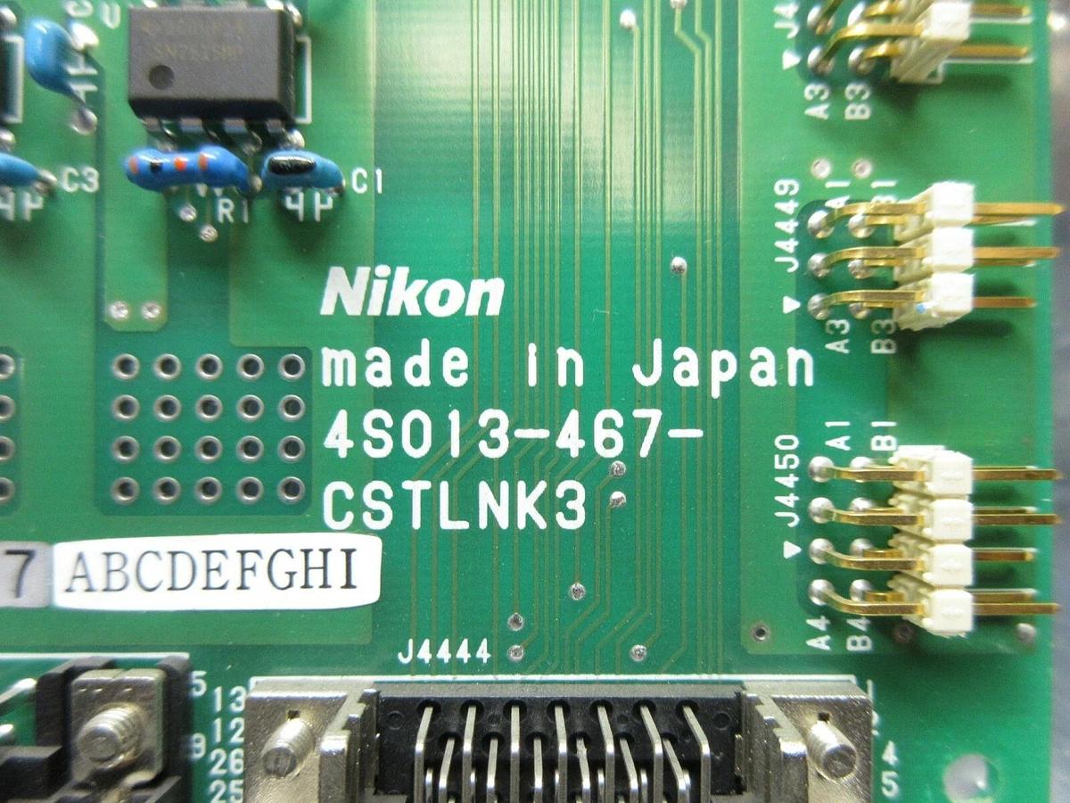 Used Nikon 4S013-467 Interface Board PCB CSTLNK3 NSR-S307E DUV Scanning System Used