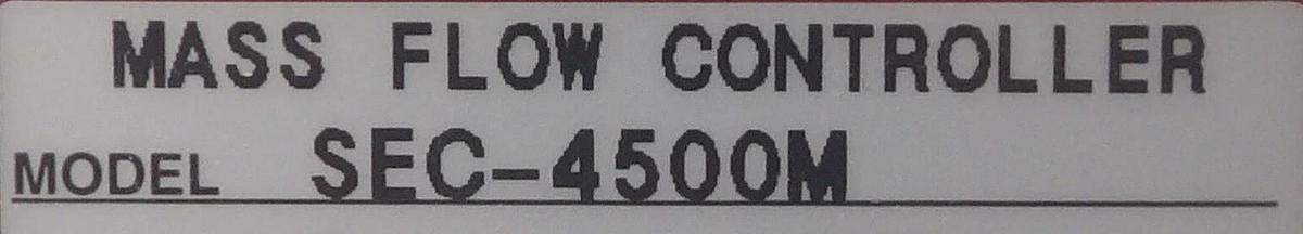 Used STEC SEC-4500M Mass Flow Controller MFC 20 SLM HCI Lot of 2 New Surplus
