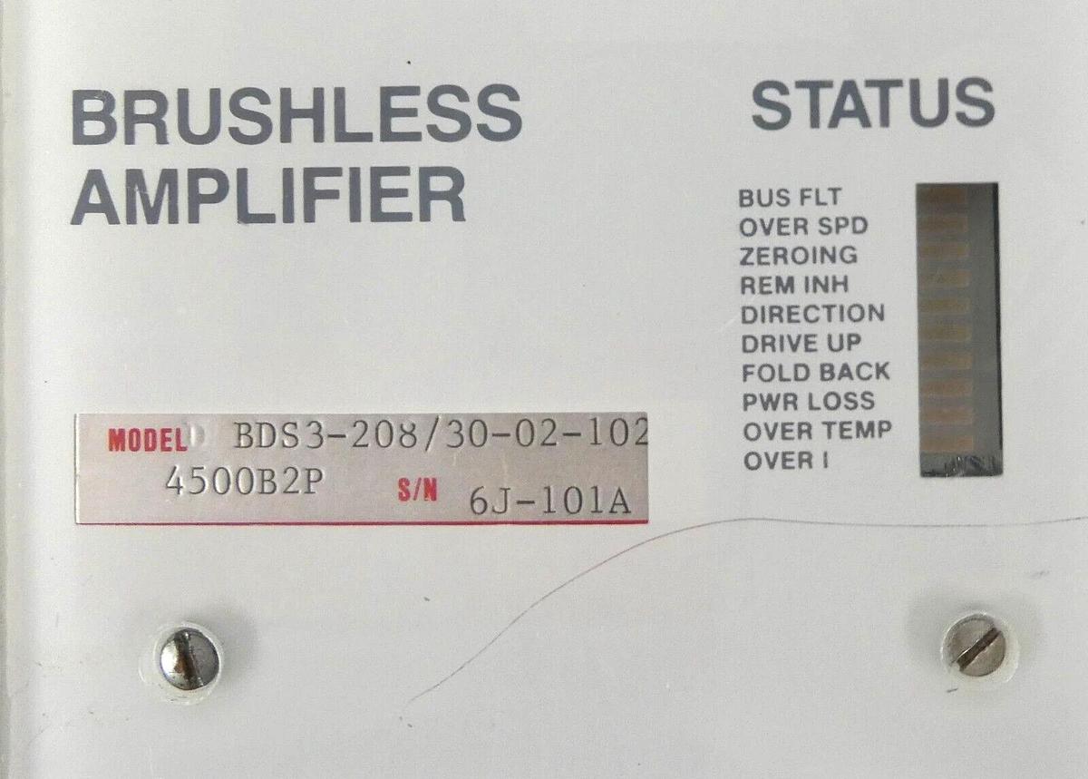 Used Industrial Drives BDS3-208/30-02-102-4500B2P Controller 106188002 Untested