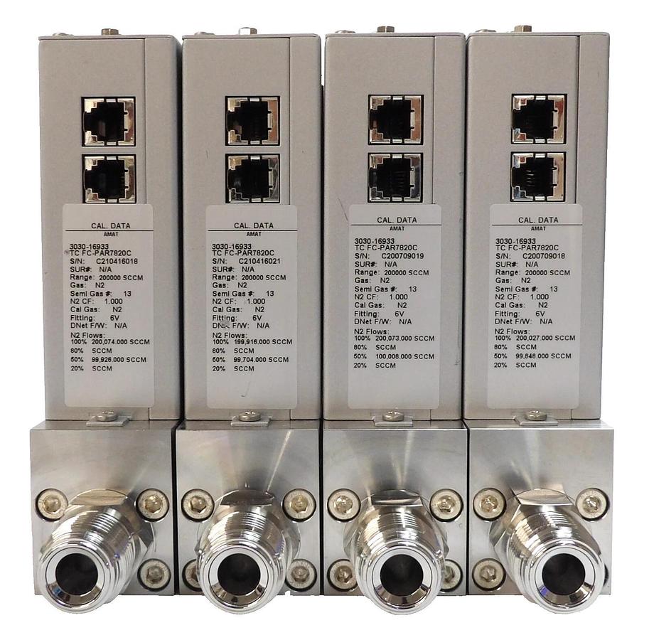 Used Aera TC FC-PAR7820C Mass Flow Controller Transformer Reseller Lot of 4 Spare