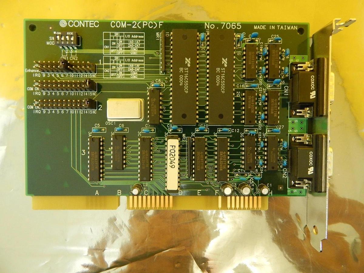 Used Contec COM-2(PC)F Communication Board PCB Card 7065 Used Working