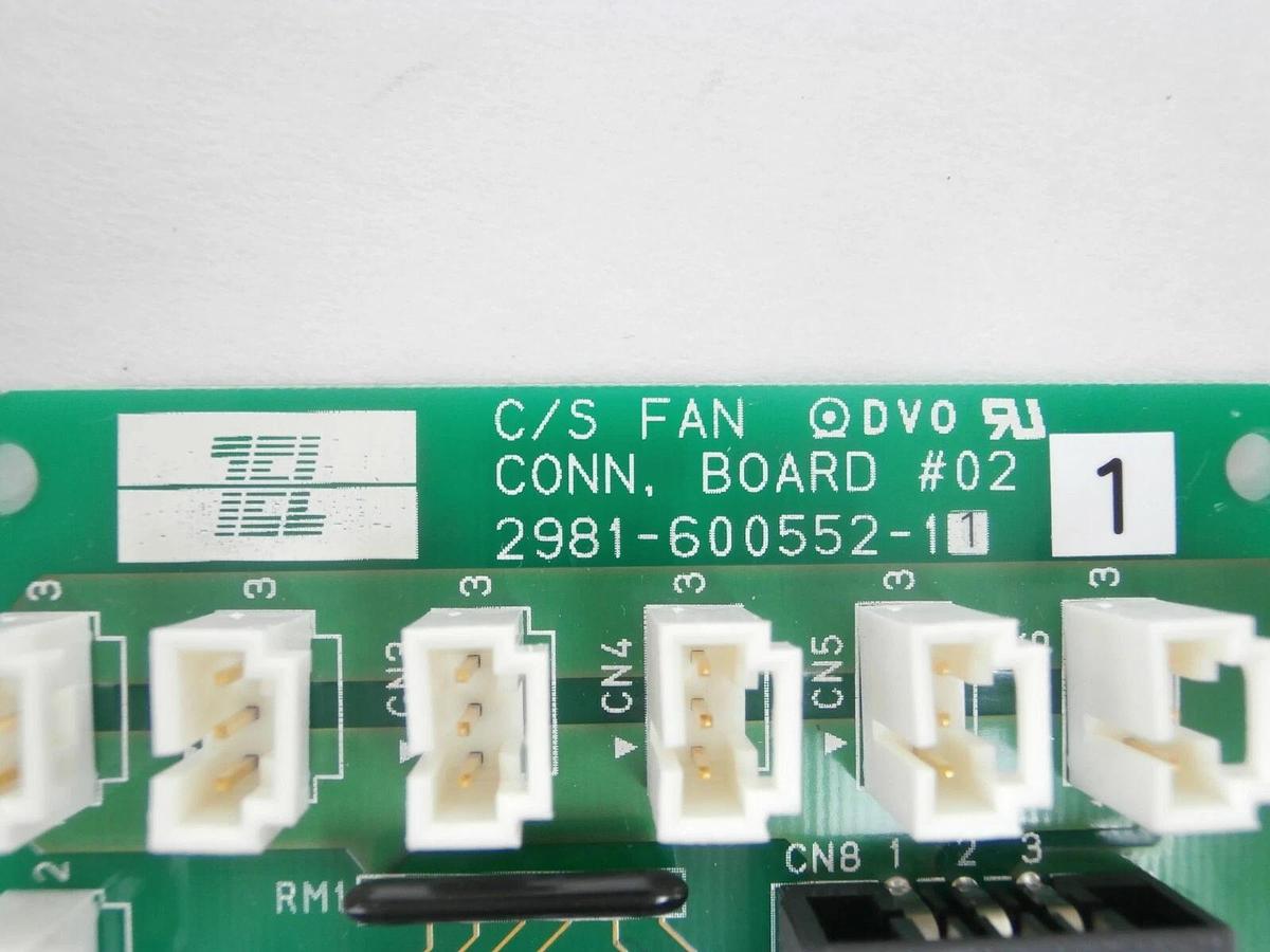 Used TEL Tokyo Electron 2981-600552-11 C/S Fan Conn Board #02 PCB ACT12 300mm Working