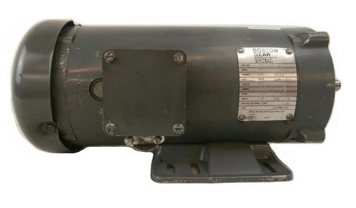 Used Boston Gear V97500TF-B Direct Current Motor 34-1913-1483 Working Surplus