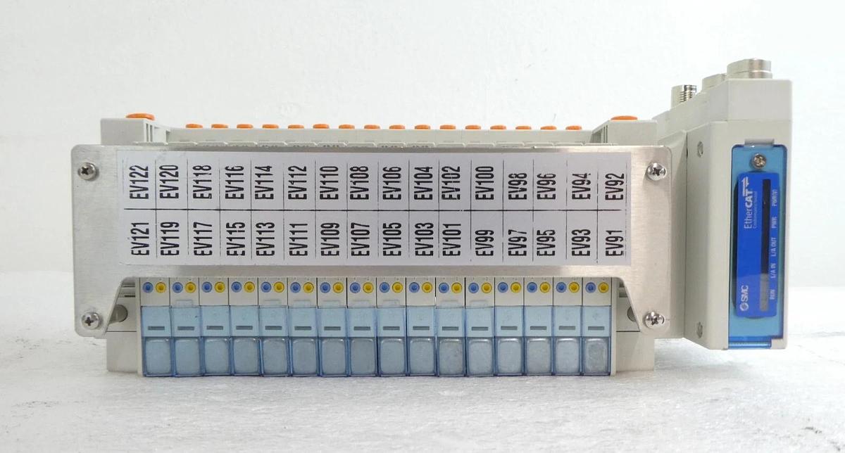 Used SMC SS5Y3-DUQ00524 16-Port Ethercat Pneumatic Manifold AMAT Lot of 3 Working