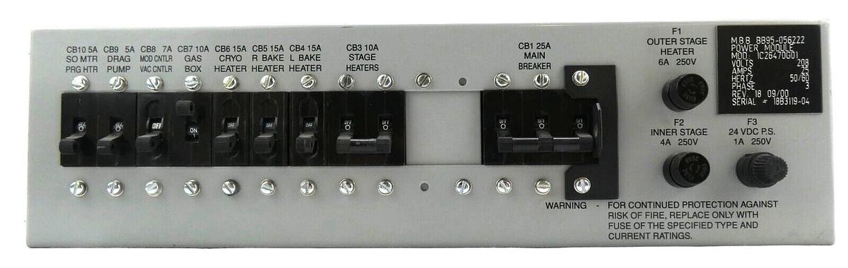 Used M.B.B BB95-056222 Power Module 1C26470G01 Dented Surplus