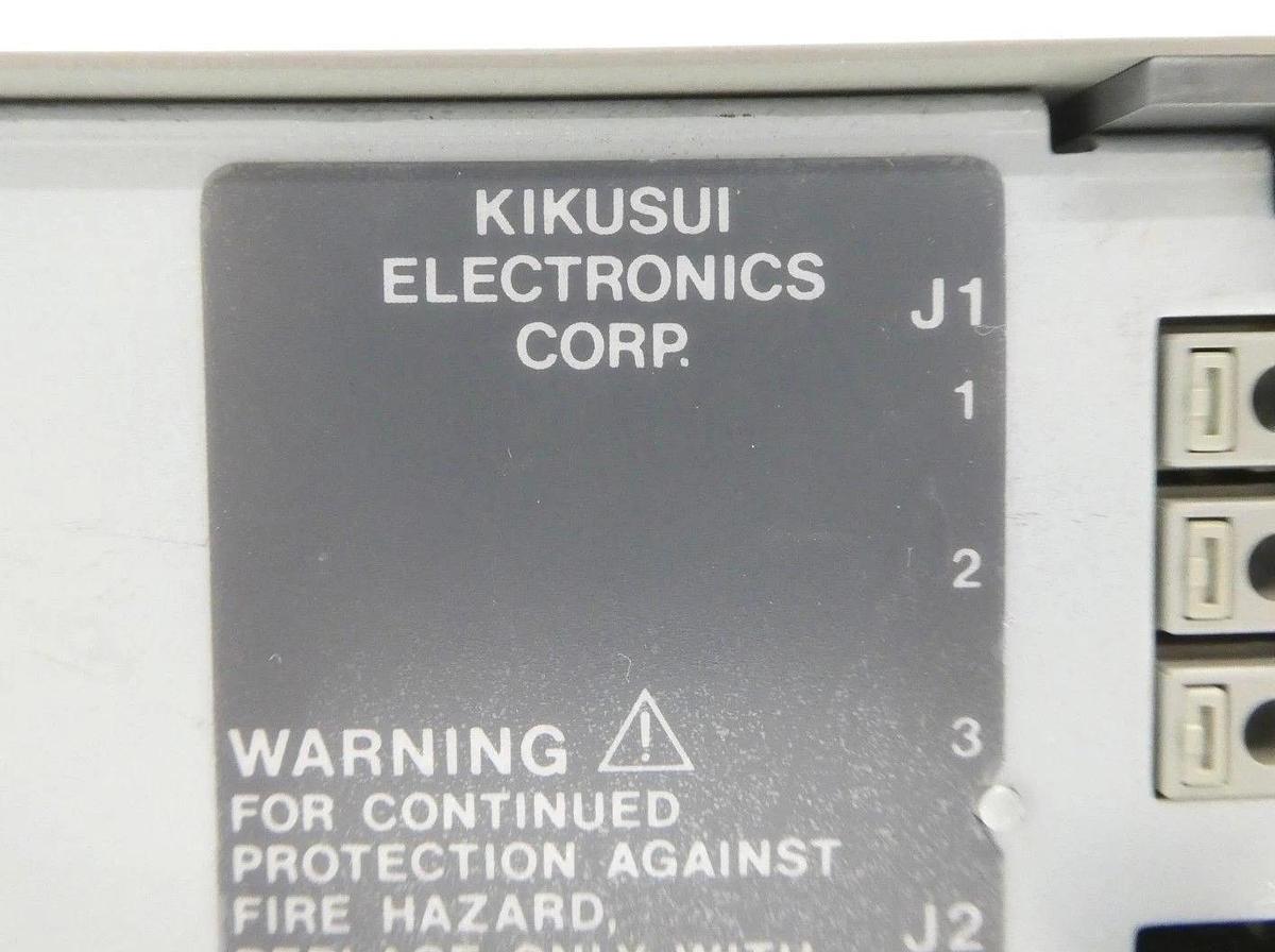 Used Kikusui Electronics PMC18-2A 18V DC Power Supply TEL U2-855DD Unity II Working