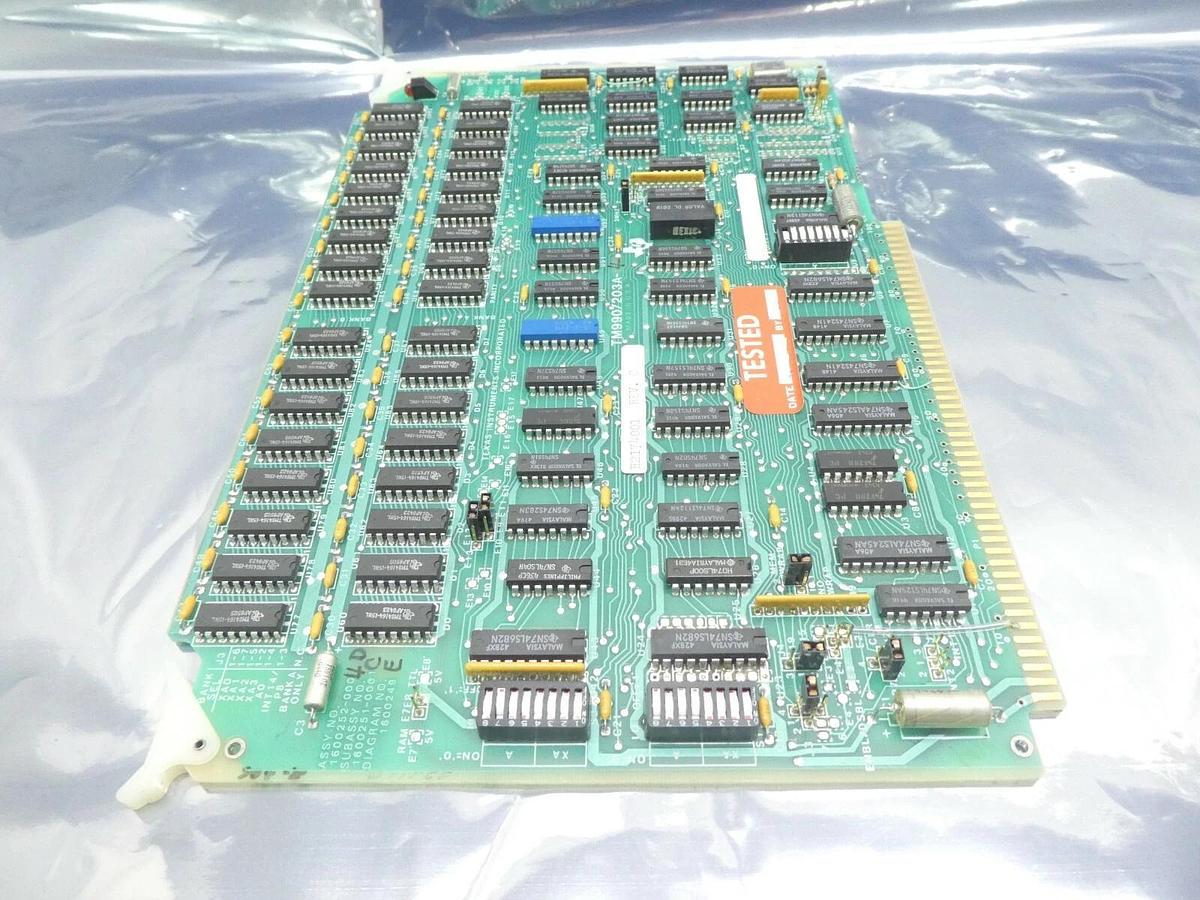 Used Texas Instruments 1600252-000 RAM PCB Card TM990/203A-4 Varian H2174001 Rev. C