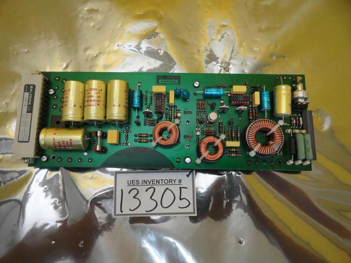 Used Balzers BG 525 570 CT Power Supply PCB Card BG 525 574 BS Used Working