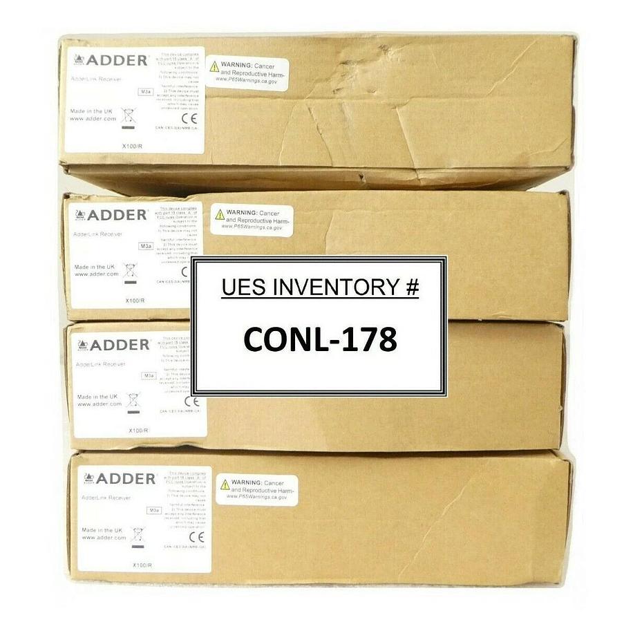 Used Adder X100/R ADDERLink Extender Receiver Reseller Lot of 4 New Surplus