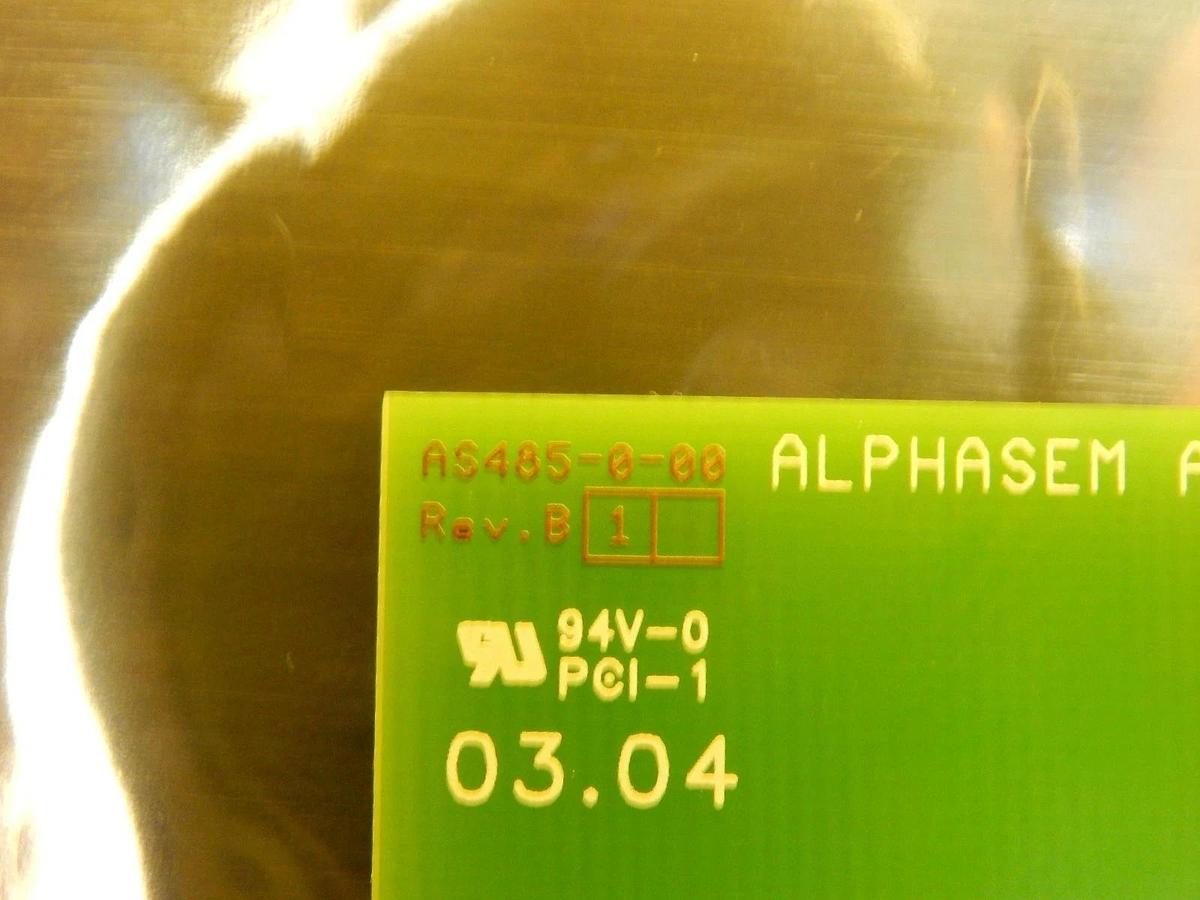 Used Alphasem AG AS485-0-02 Interface Board PCB AS485-0 Used Working