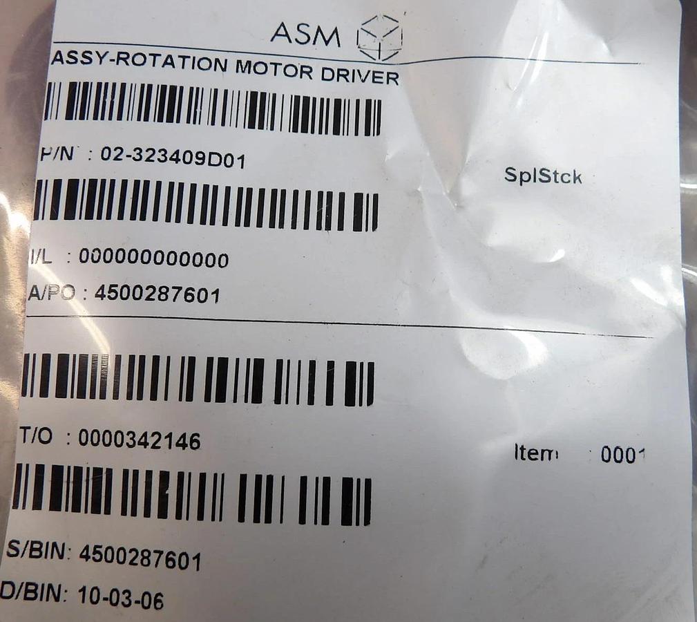 ASM 02-323409D01 Rotation Motor Driver Assembly Reseller Lot of 2 New