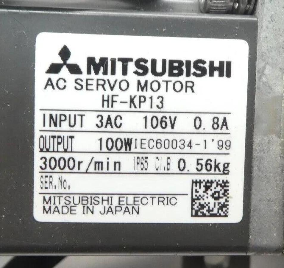 Used Mitsubishi Electric HF-KP Servo Motor HF-KP13 HF-KP053B HF-KP23 Lot of 7 Working