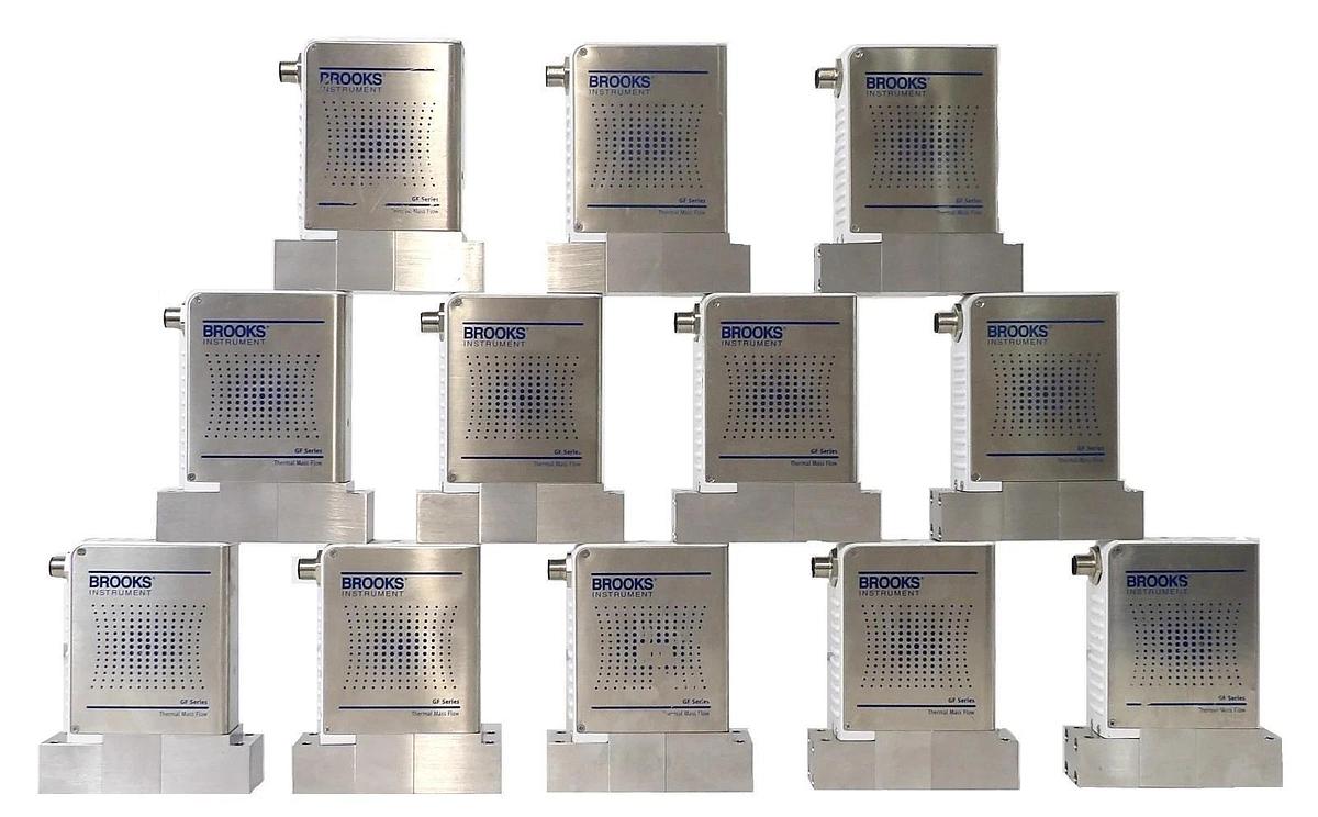 Used Brooks Instrument GF125CXXC Mass Flow Controller MFC Reseller Lot of 12 Working