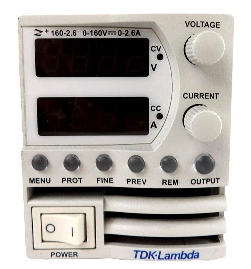 Used TDK-Lambda Z160-2.6/CS Programmable DC Power Supply 0-160V 0-2.6A Working