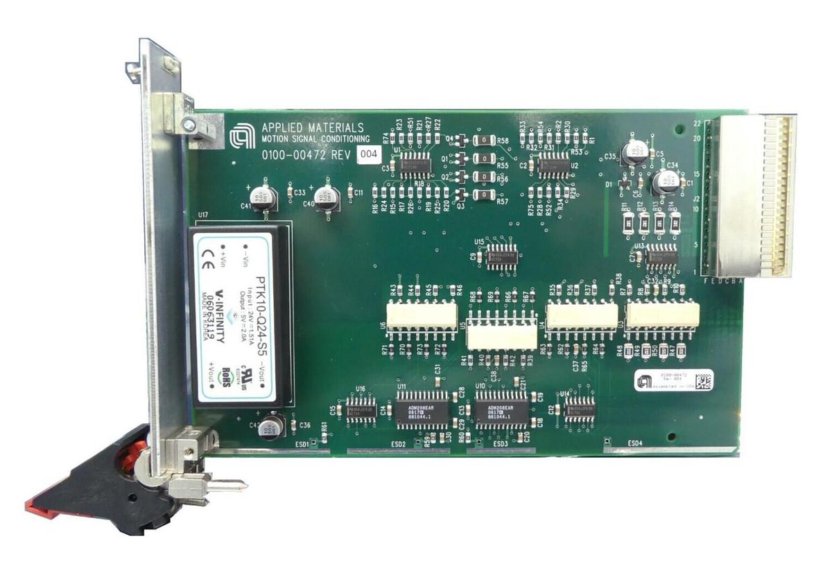 Used AMAT Applied Materials 0100-00472 Motion Signal Conditioning PCB Card Working