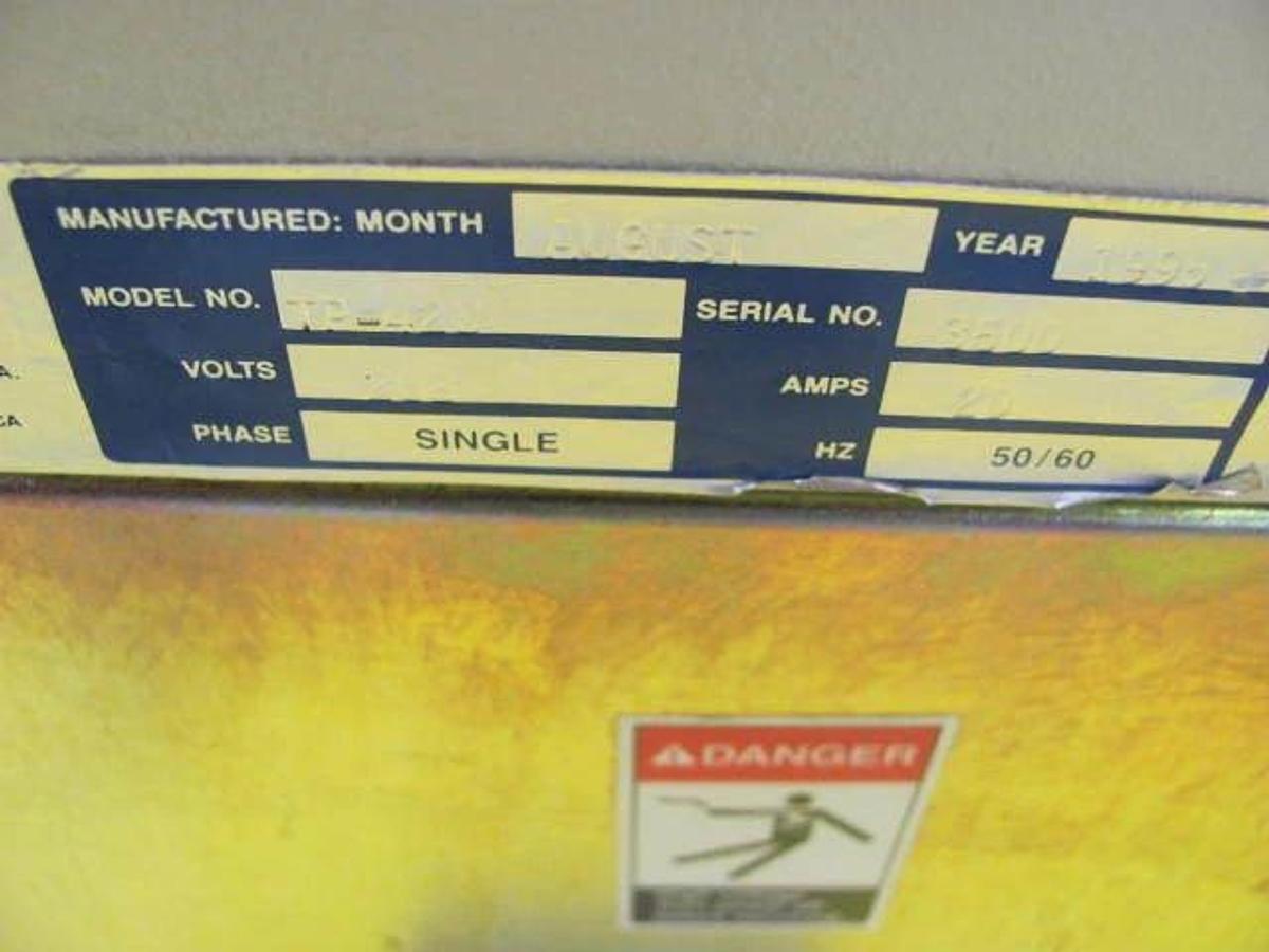 Used Therma-Wave TP-420 Laser Power Supply 208V 20A Single Phase Non Copper Working