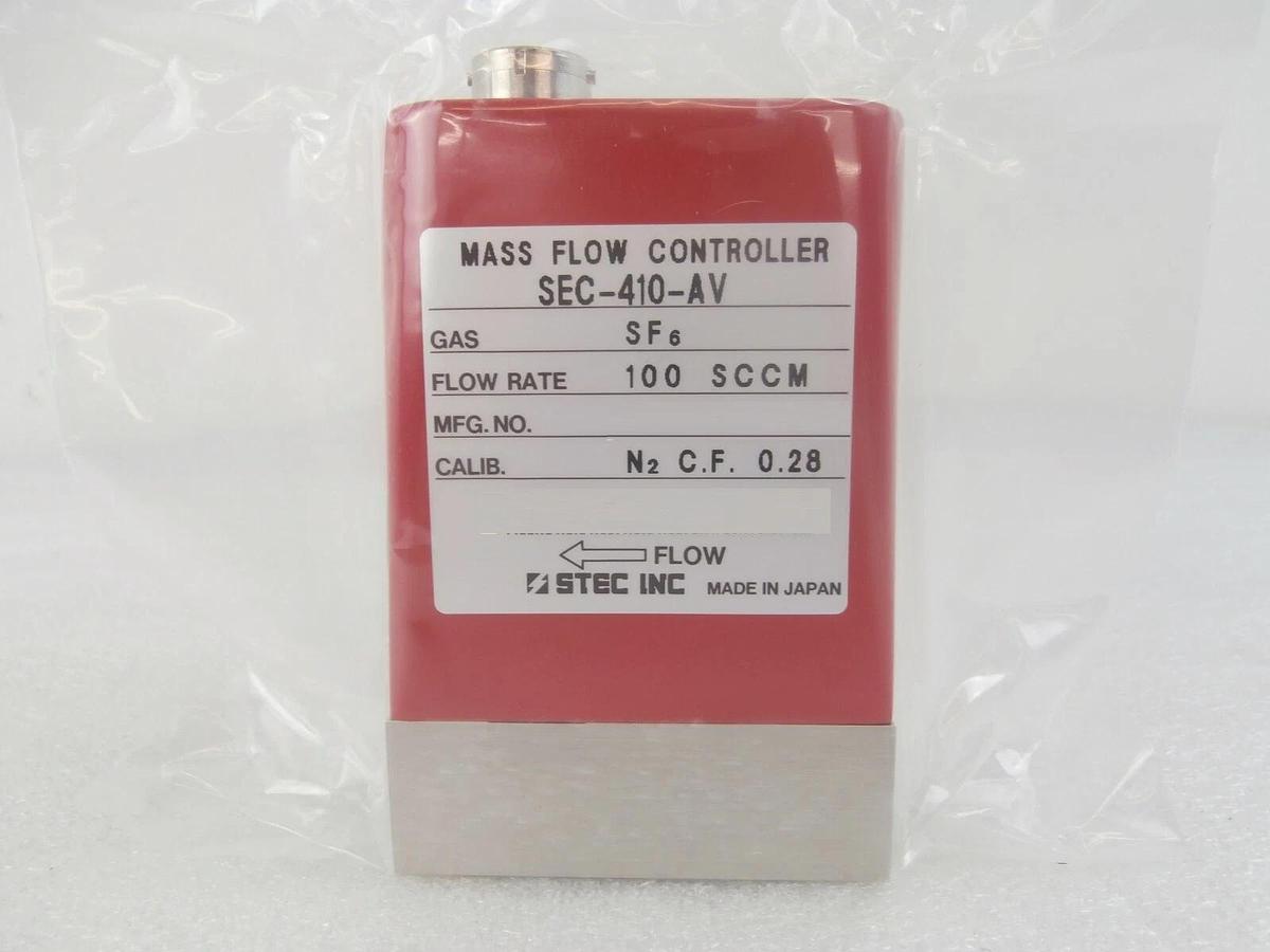 STEC SEC-410-AV Mass Flow Controller MFC SEC-410 100 SCCM SF6 New Surplus