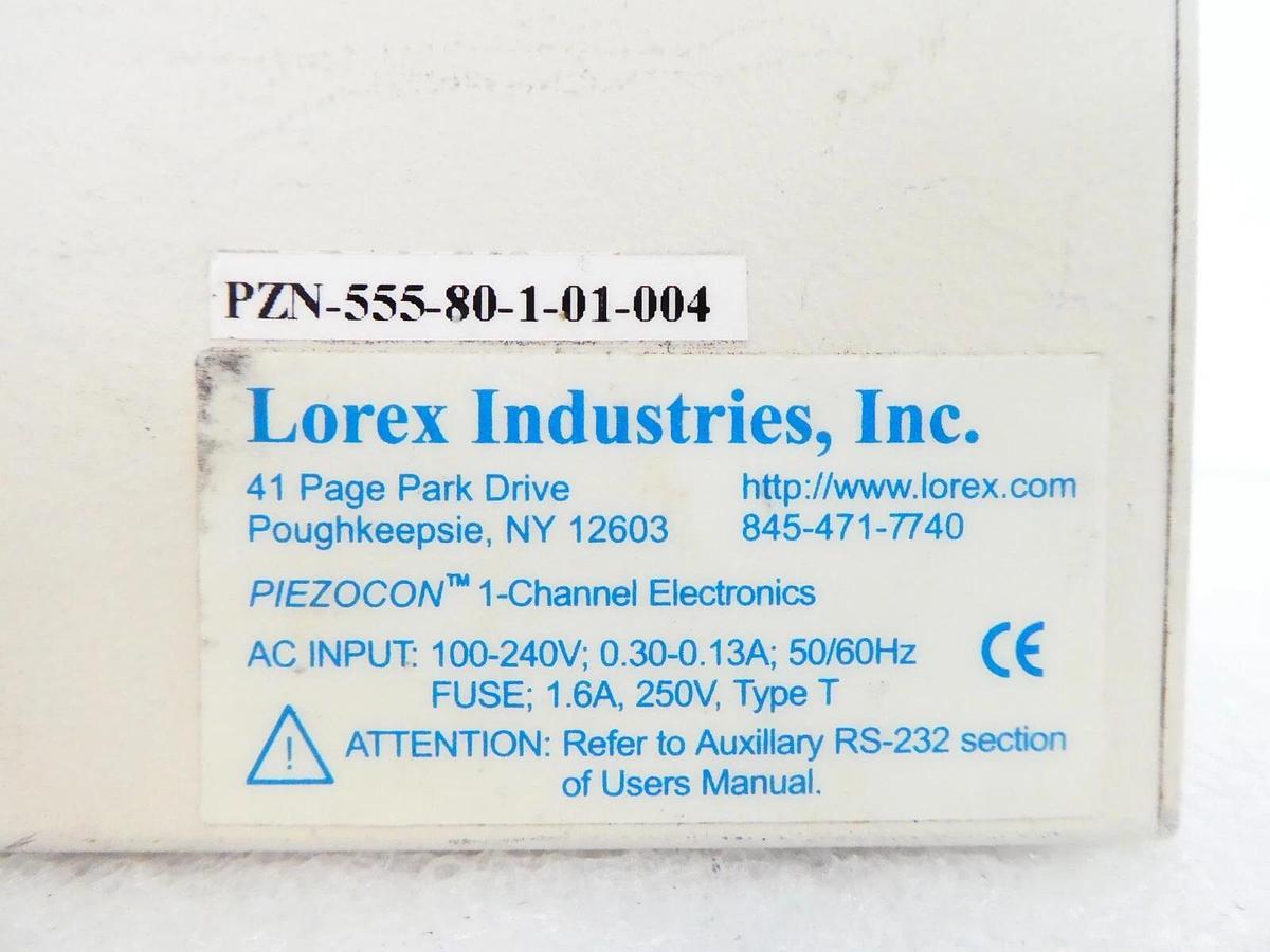 Used Lorex PZN-555-80-1-01-004 1-Channel Gas Concentrator Controller Piezocon Spare