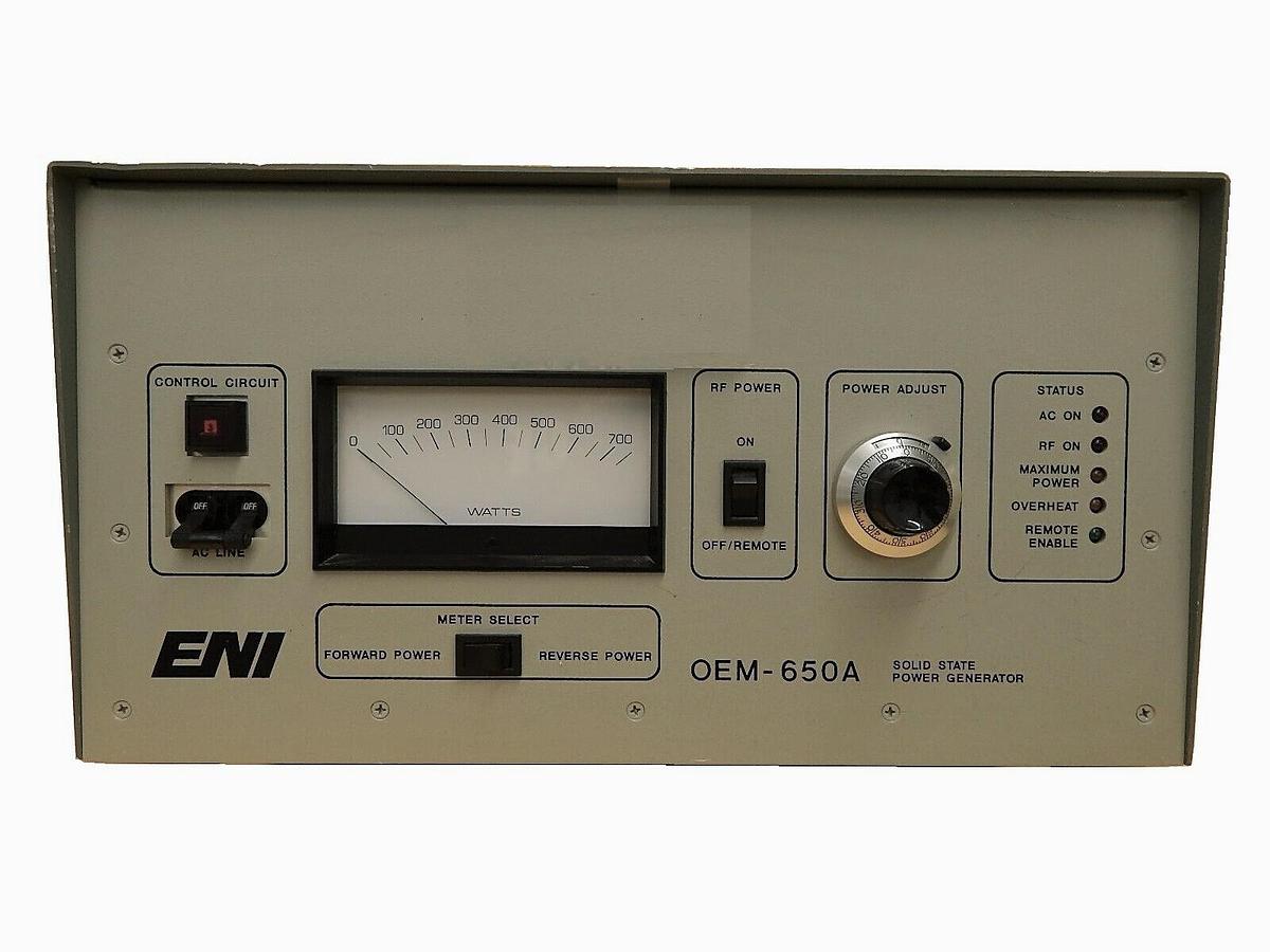 Used OEM-650A ENI OEM-6A-11491-51 Solid State Power Generator Tested Not Working