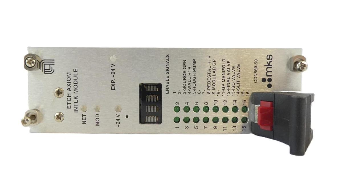 Used MKS Instruments CDN500-50 Etch Axiom Interlock Module AMAT 0190-24480 Working