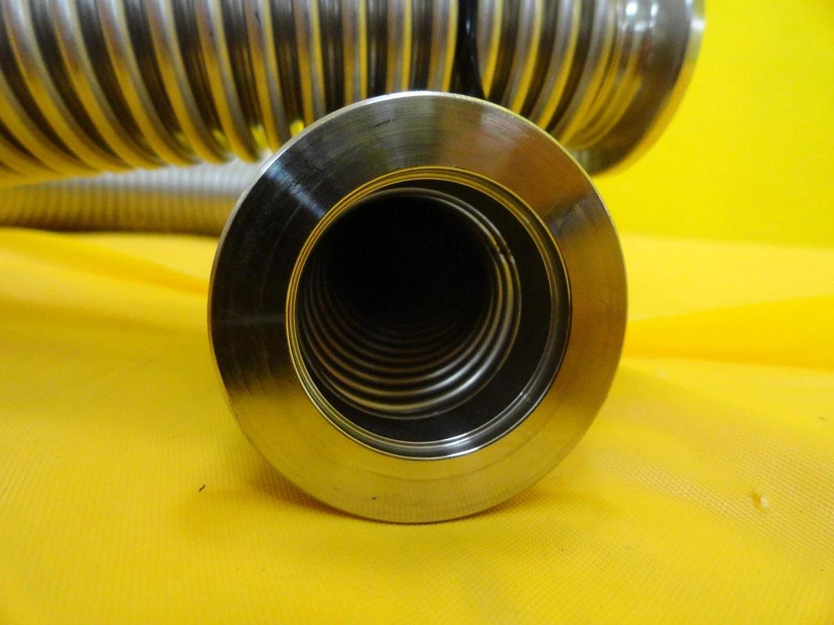Used MKS Instruments Flexible Bellows Vacuum Hose NW25 18" Stainless Steel HPS Used