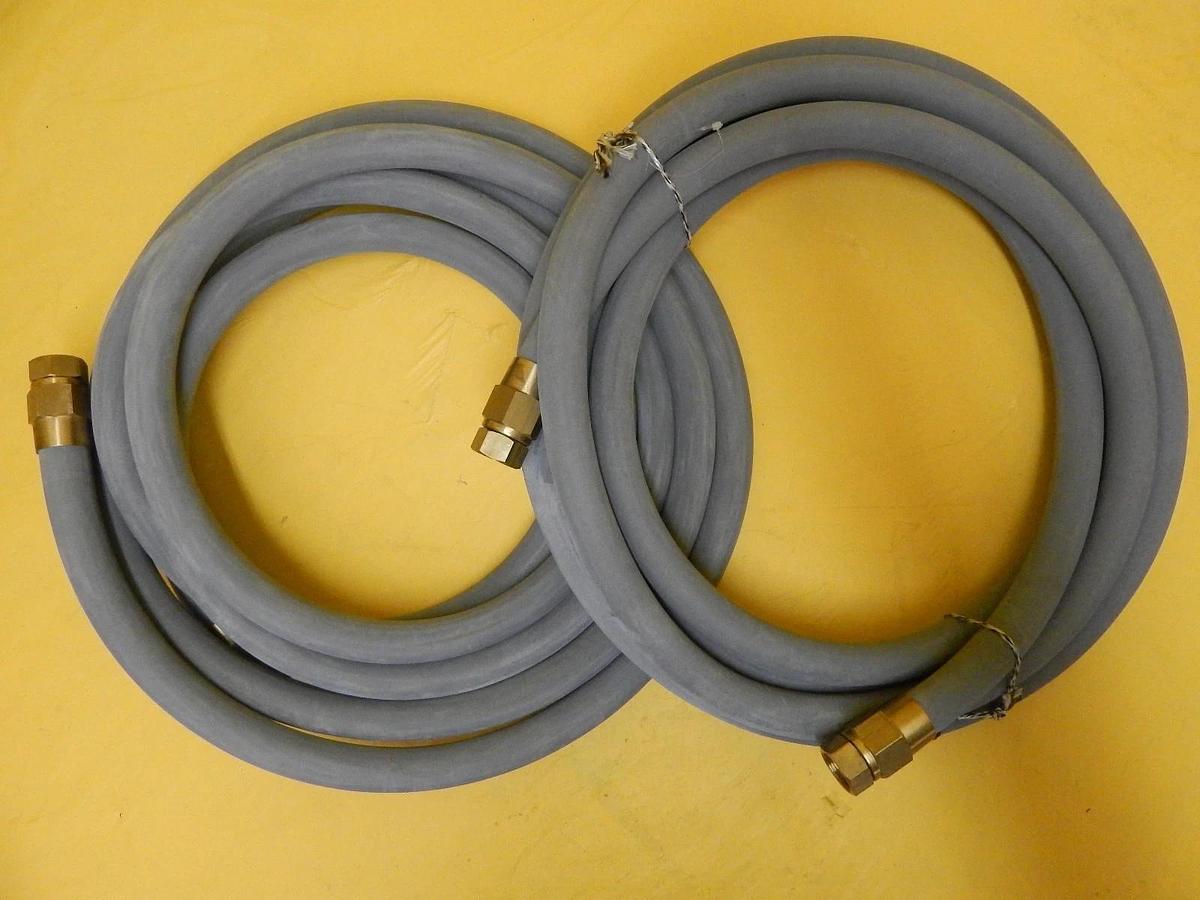 Used Oerlikon 102211837 Cryo Compressor Water Line 6 Meter Set of 2 Used Working