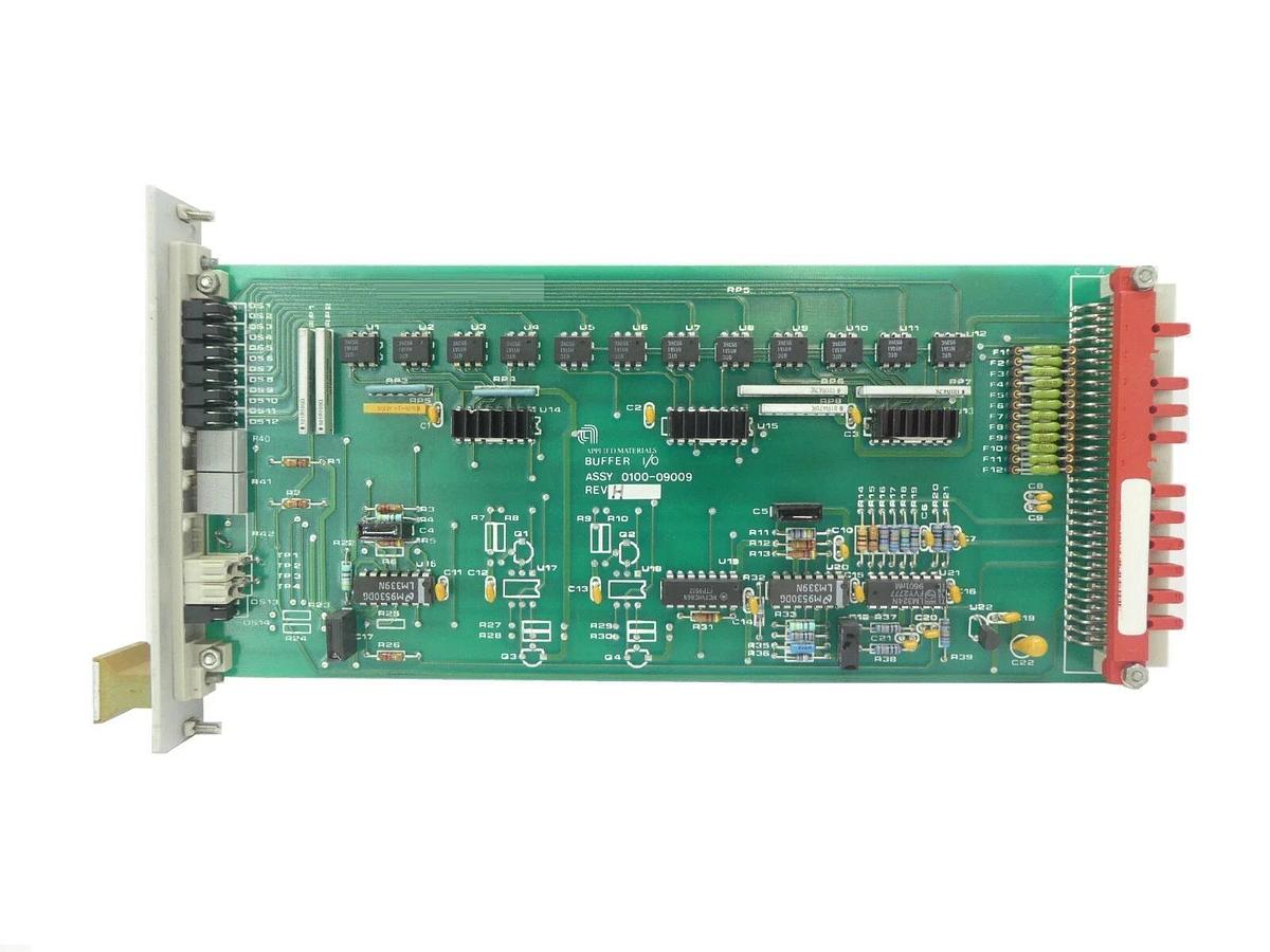 Used AMAT Applied Materials 0100-09009 Buffer I/O PCB Card P5000 Working Surplus