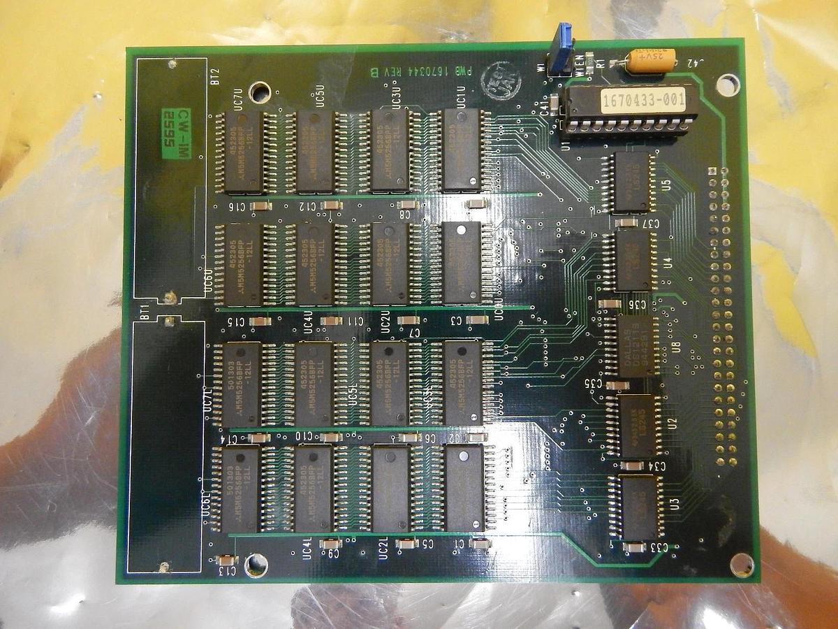 Used Delta Design 1670345-503 256K/512K/1 MEG SRAM Memory Board PCB 1670344 Used