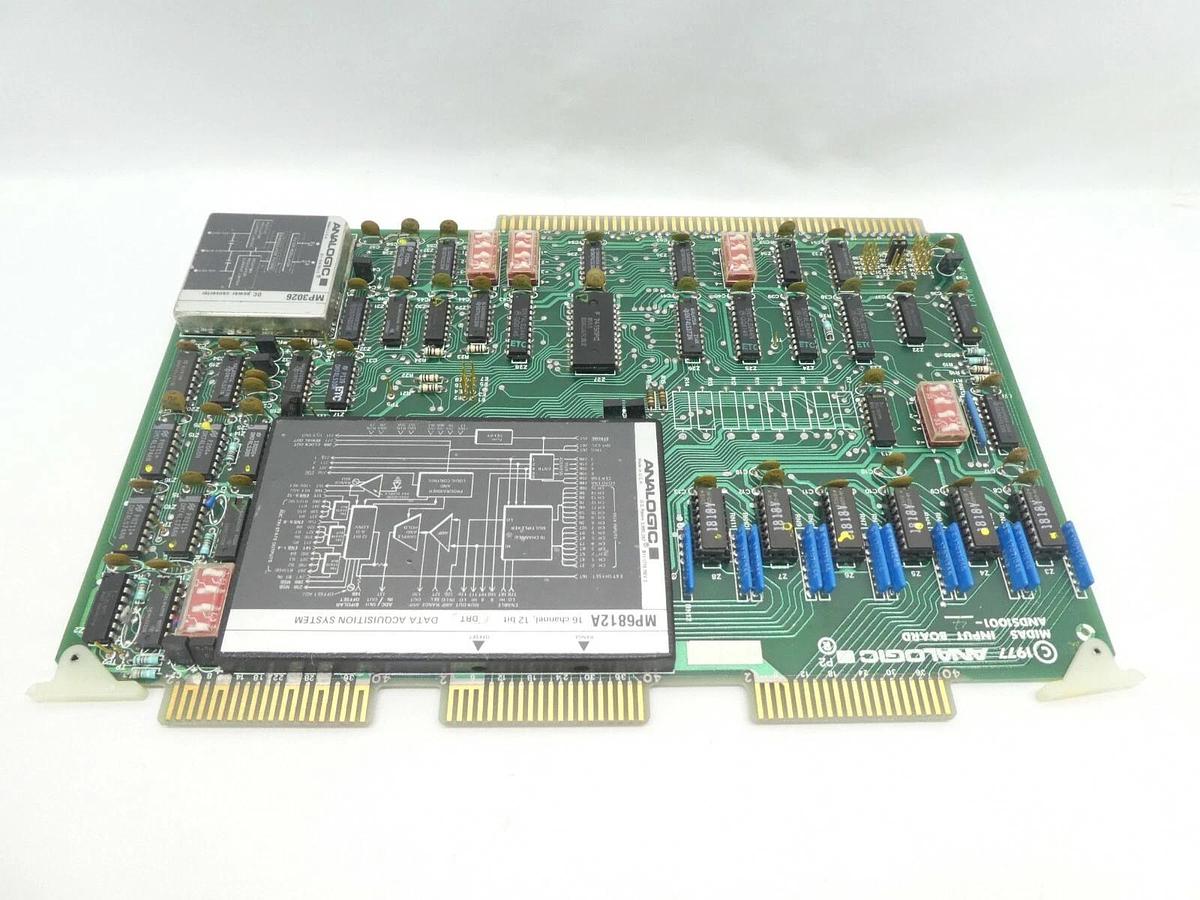 Used Analogic D4-8623 Midas Input Board PCB ANDS1001-4 Rev. 1 Varian F9092001 Working